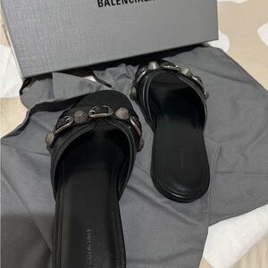 Balenciaga Black Minimalist Sandals